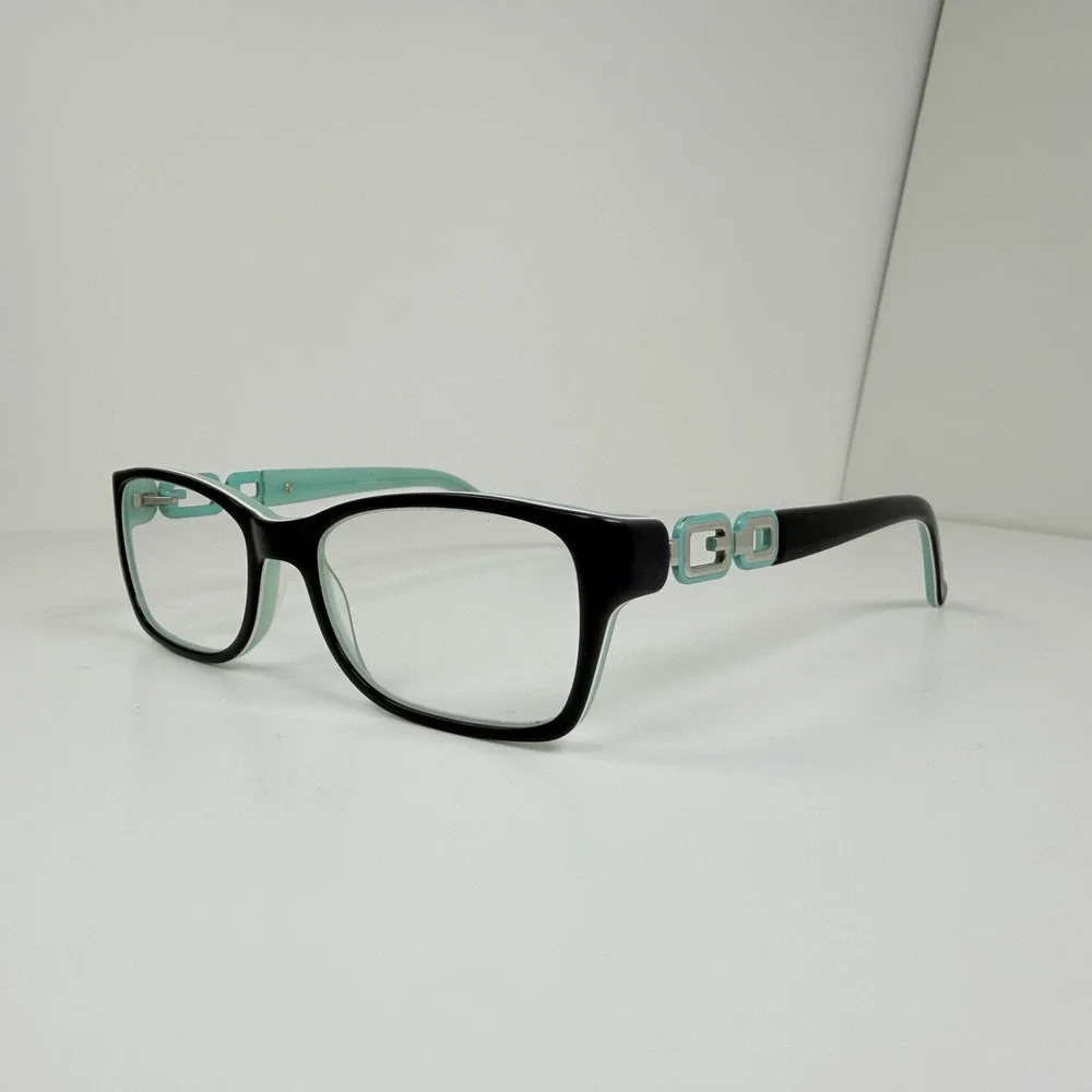 Guess GU2406 BLGRN Eyeglasses Frames Black Green Rectangular 52-17-135